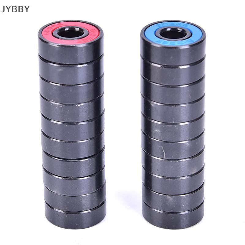 Jybby> 10 cái/bộ 608 2rs mang rãnh sâu thép kín vòng bi 608RS 608-2rs mới