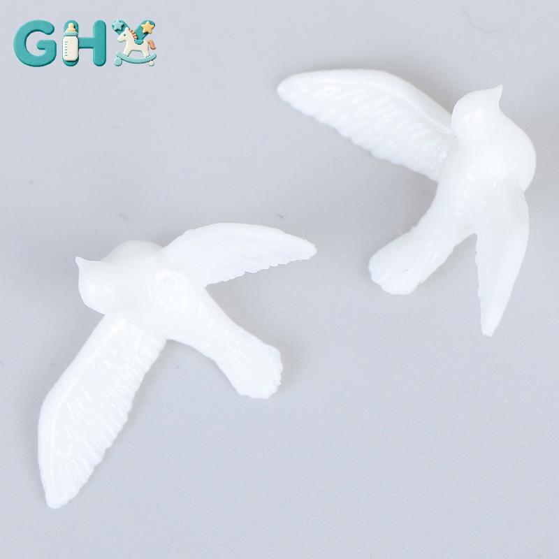 GHX 2 Cái 1: 12 Nhà Búp Bê mini Nhựa Trắng dove Mô Phỏng Mô Hình Động Vật Đồ Chơi VN