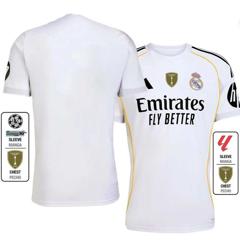 Phiên bản quạt 25 / 26 MODRIC RONALDO Home Jersey #9 MBAPPE #5 Áo bóng đá BELLINGHAM Madrid
