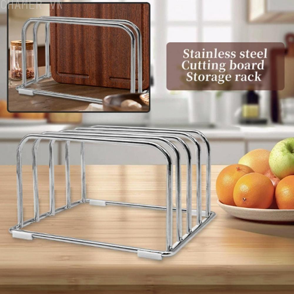【CHAMER】For Kitchen Counter Cutting Board Organizer Stainless Steel No Assembly Required【HomeLiving】