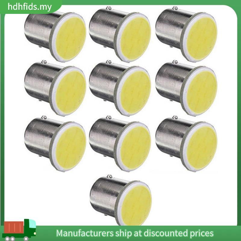 10 Chiếc Trắng 1156 BA15S P21W LED Ô Tô 1156 Đèn COB 12 SMD 12V Điện Áp