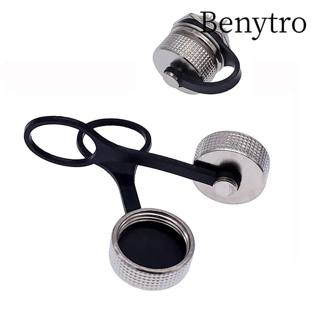 Benytro Vỏ cắm đầu nối hàng không BENUTRO, Nắp kim loại chống bụi cao su, Nắp chống bụi GX16 Nhẹ GX1