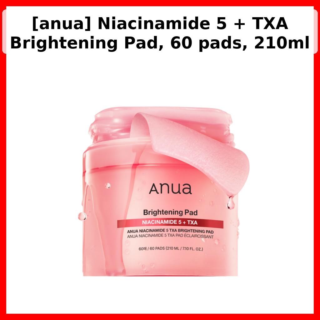 [Anua] Tấm làm sáng da Niacinamide 5 + TXA, 60 miếng, 210ml / Tấm làm sáng da Hàn Quốc / Niacinamide