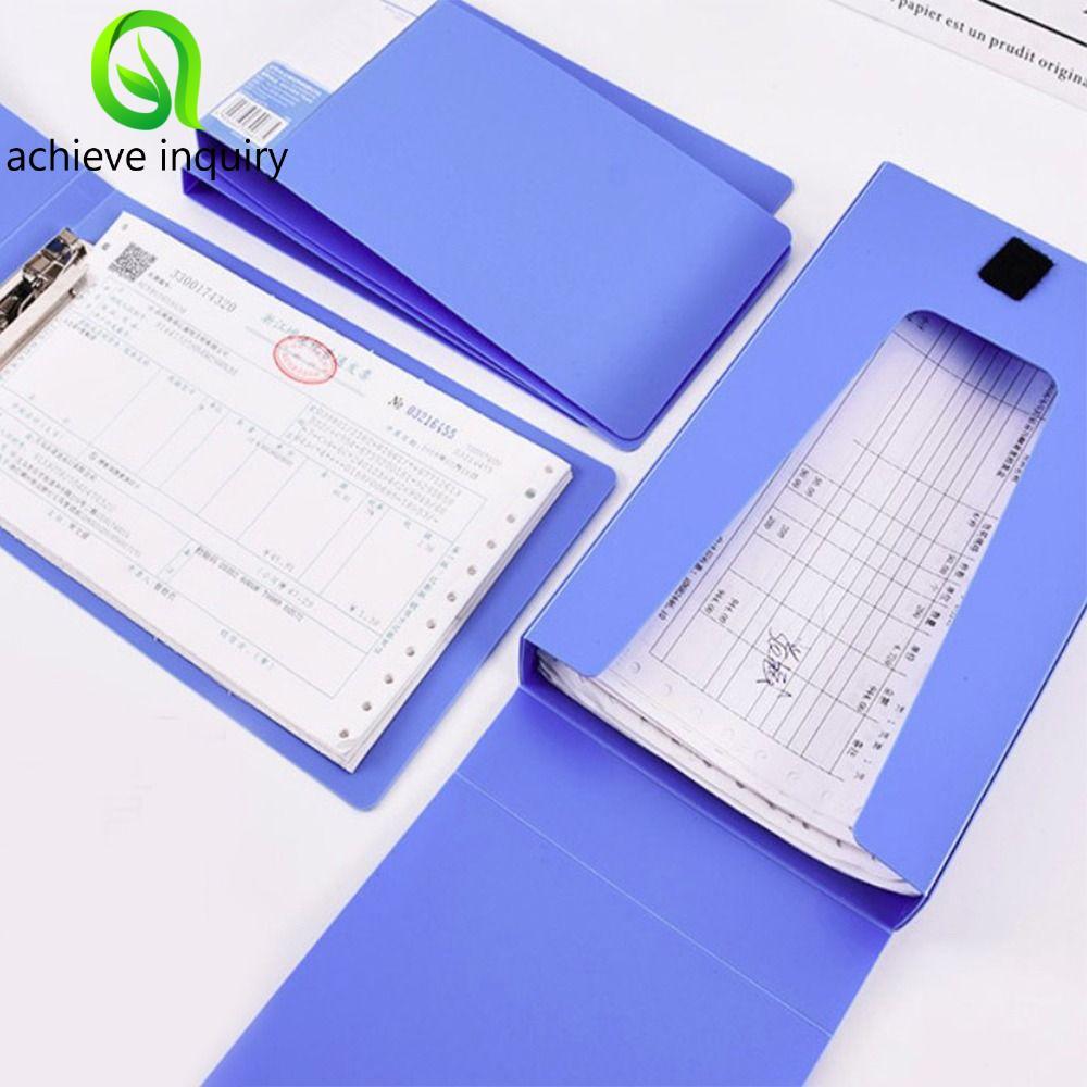 ACHIEVE INQUIRY Clipboard File Box Case Nhựa 1PC A4 / A5 / A6 / B6 File Organizer Test Paper School 