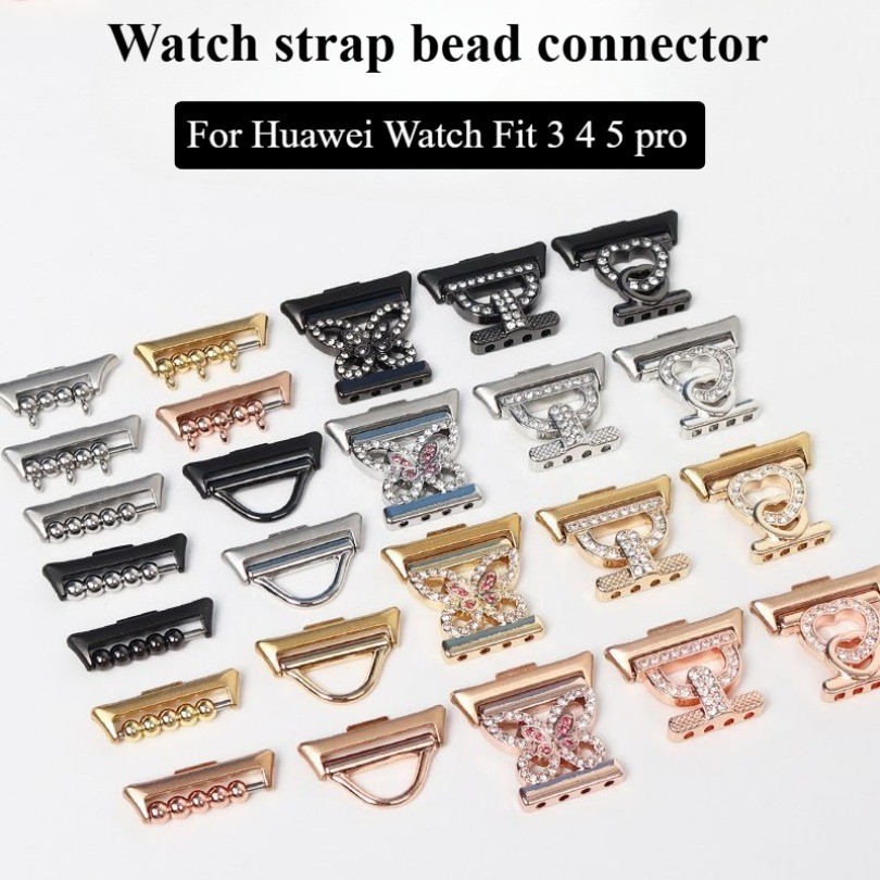 1 Cặp Đầu Nối Bằng Thép Không Gỉ Cho Huawei Watch Fit 3 4 5 Pro Đầu Nối Cho Huawei Fit2 NFC Dây Đeo 
