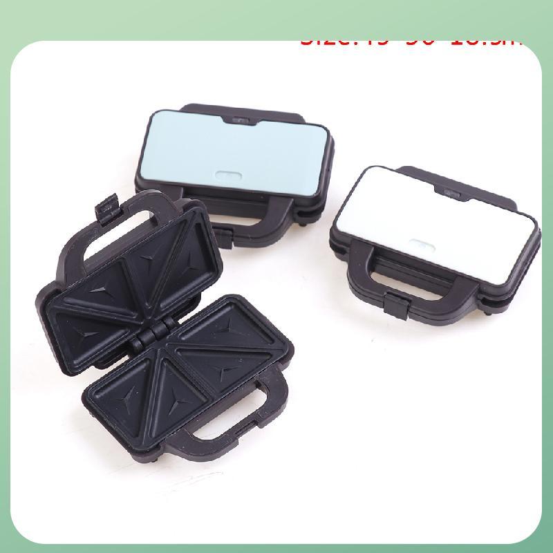 MỚI 1: 12 Nhà Búp Bê Mini Pancake Maker Waffle Sandwich Maker Nhà Bếp Điện Mẫu