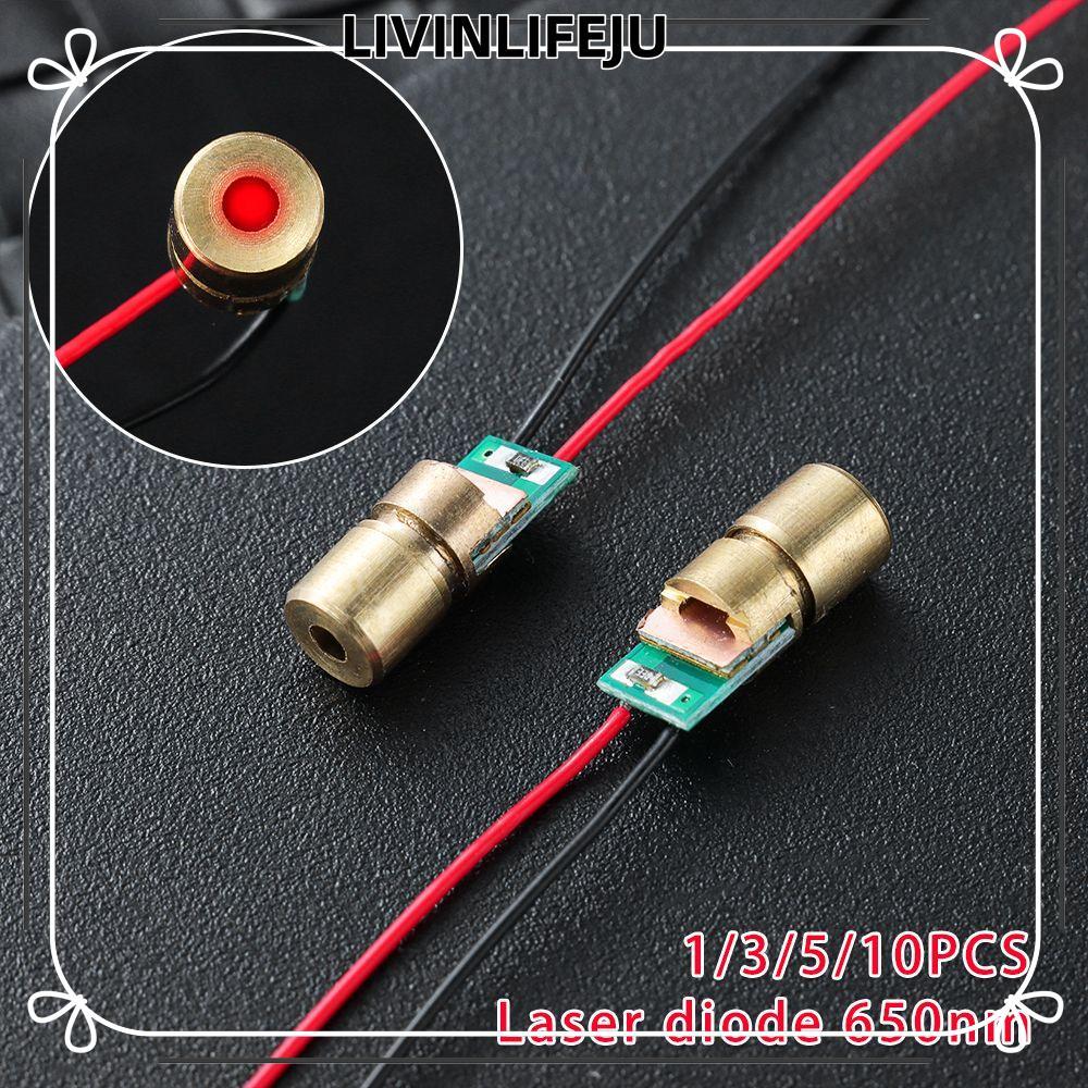 ILIVINLIFE 1 / 3 / 5 / 10pc Điốt Laser Bán chạy 5 triệu watt Đầu Đồng 650nm 6mm 3V