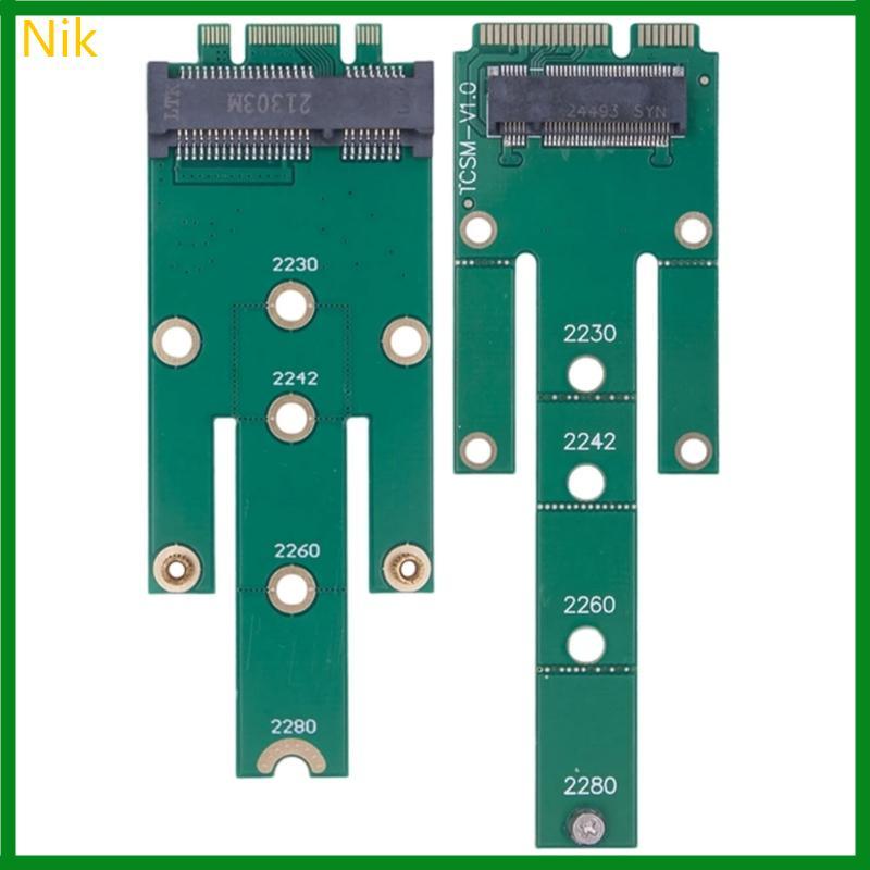 Nik mSATA sang M 2 NGFF Adapter Chuyển Đổi Thẻ M 2 Adapter Cho 2230 2242 2260 2280 SSD