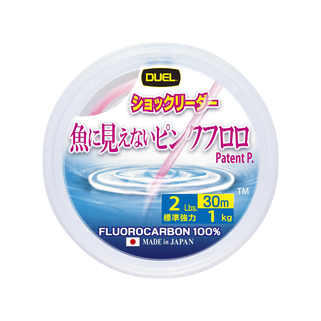 Duel dây leader fluorocarbon hồng không nhìn thấy 30m 2Lbs～10Lbs / 50m 12～100Lbs / 30m 130～300Lbs