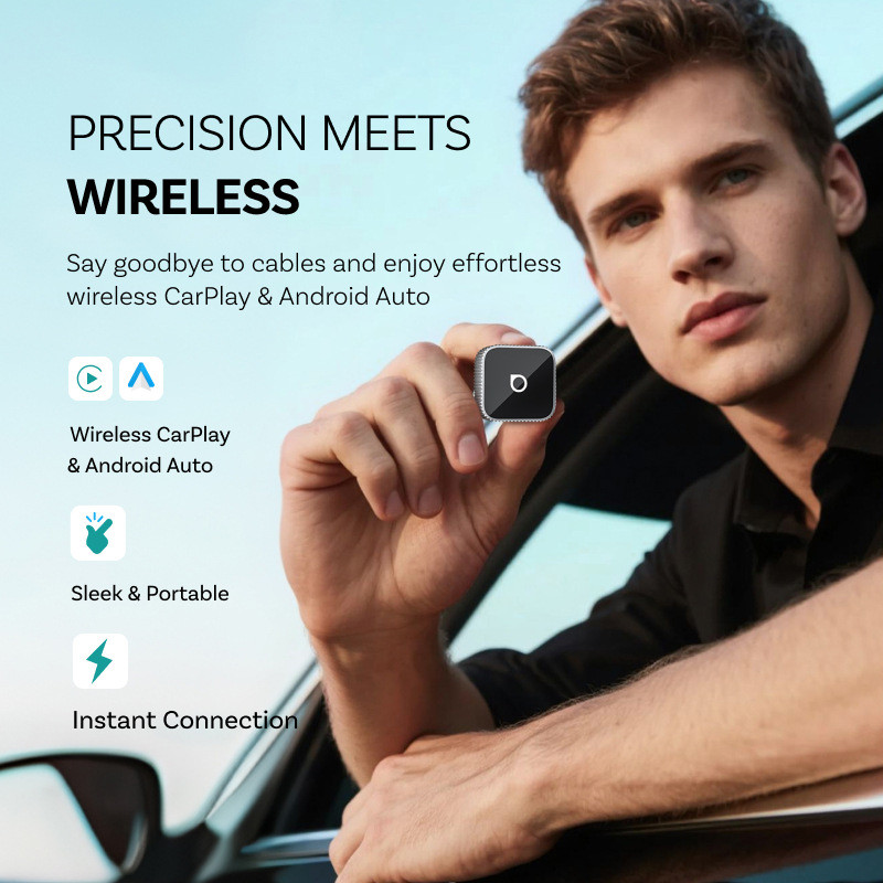 Bộ Chuyển Đổi CarPlay Không Dây - Hỗ Trợ Android Auto, Kết Nối Xe Hơi Thông Minh