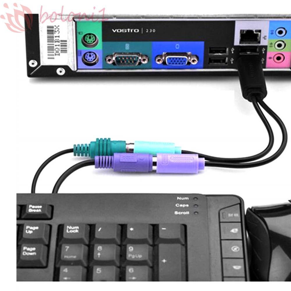 Cáp USB sang PS2 6pin Hỗ trợ đầu ra Dây chuyển đổi PC Mở rộng Dây chuyển đổi U-To-P USB Nam sang 6pi