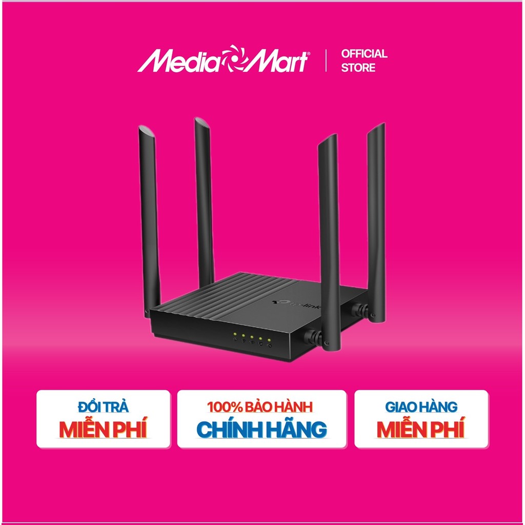[MEDIAMART] - Bộ phát Wifi TPLink chuẩn AC1200 Archer C64 Giga - FREESHIP,Bảohànhchínhhãng