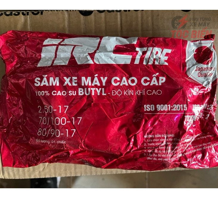 Săm (Ruột) Xe Máy 2.50-17 (80/90-17 & 70/100-17) IRC- Tốc Biến Gara