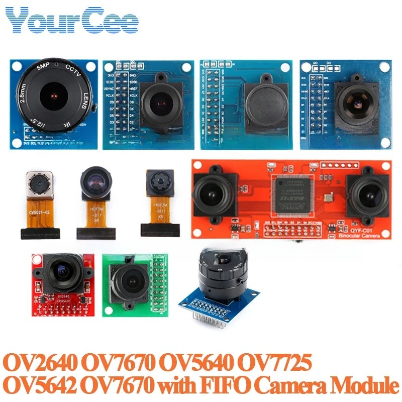 Mô-đun máy ảnh OV7670 OV5612 OV7670 với Bộ FIFO OV7725 Camera hai mắt Trình điều khiển STM32 cho Ard