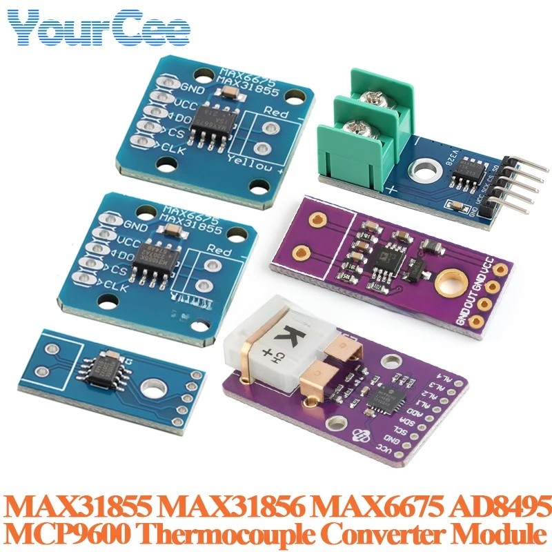 AD8495 Khớp nối nhiệt chính xác MCP9600 MAX31856 MAX31855 MAX6675 Mô-đun khuếch đại cặp nhiệt điện l