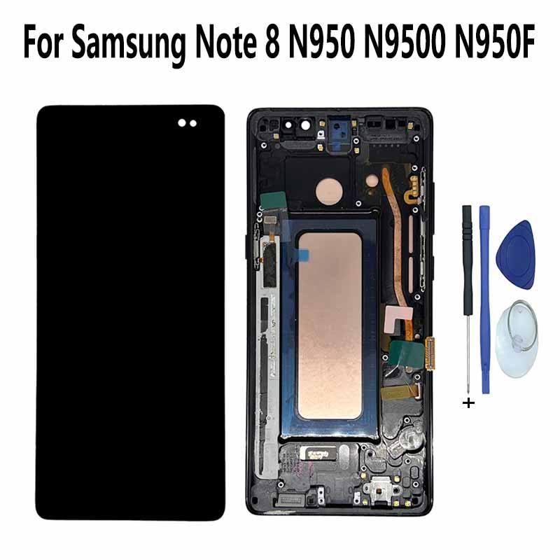 Dành Cho Samsung Note 8 N950 N950F N950A N950P SM-N9500 SM-N950T Màn Hình LCD Bộ Số Hóa Cảm Ứng