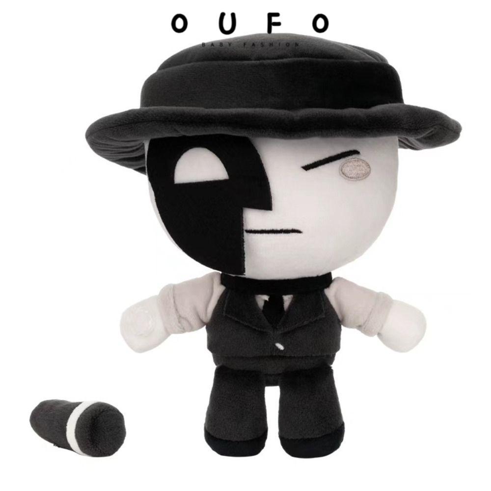 OUFO Die of Death Artful Plushie, Búp bê nhồi bông ngoại vi trang trí hoạt hình Đồ chơi sang trọng, 