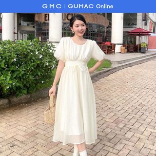 Đầm midi tay bí thời trang Gmorning - GUMAC YDE04001