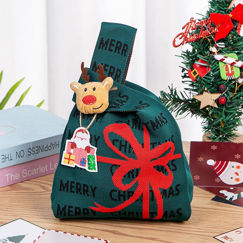 New Christmas High Fashion Tote Bag Christmas Gift with Handbag Candy Knitted Tote Bag nKkg