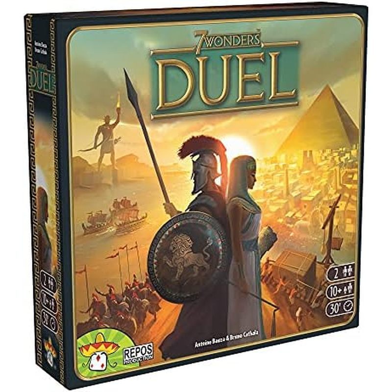 Asmodee 7 Wonders Duel Board Game BASE GAME - Trận chiến hai người chơi mãnh liệt trong thế giới cổ 