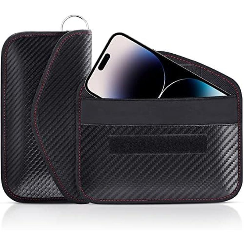 Túi Lanpard Faraday cho Key Fob (2 Gói), Bảo vệ lồng Faraday, Chìa khóa chặn tín hiệu RFID trên ô tô