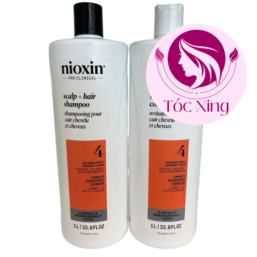 Dầu gội xả chống rụng tóc Nioxin System 4 1000mlx2 ( New 2025 ) <TXQ>