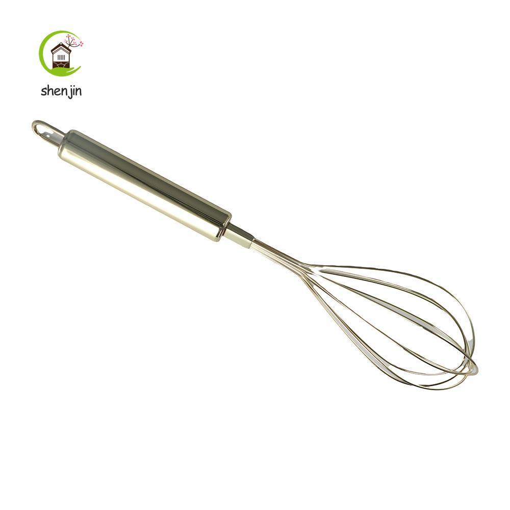SHENJIN Whisking Golden Manual Milk Frother Kitchen Baking Cooking Blender