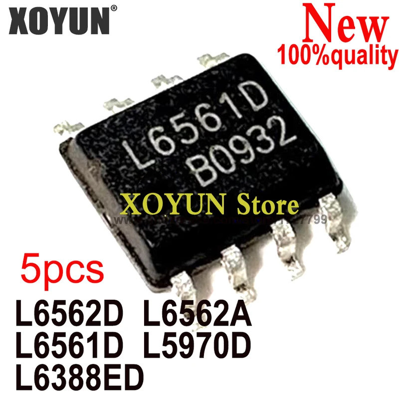 (5 chiếc) L6562D L6562A L6561D L5970D L6388ED sop L6562 L6561 L5970 L6388 chip ic còn hàng PCLU