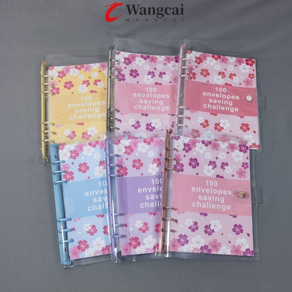 WANGMCAI 100 Chất kết dính thử thách phong bì, Quản lý tài chính Tiết kiệm tiền 100 Thử thách tiết k