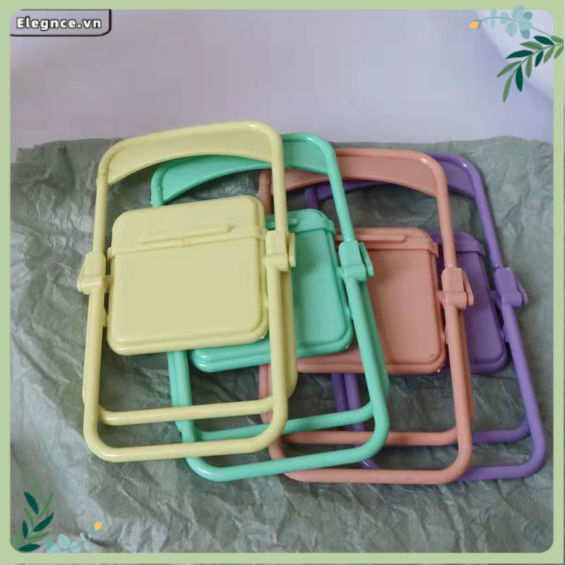 【Elevn】Ghế gấp để bàn kiêm giá đỡ điện thoại di động ghế đẩu trang trí xinh xắn | BigBuy360 - bigbuy360.vn