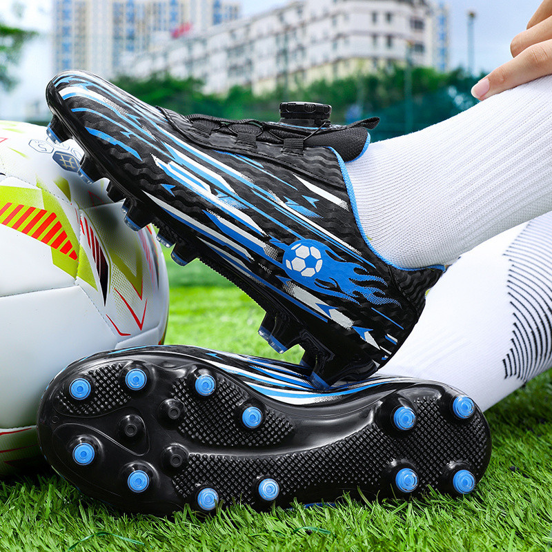 Giày bóng đá nam da nhẹ, phù hợp cho huấn luyện ngoài trời, chống trơn trượt SR6JIK