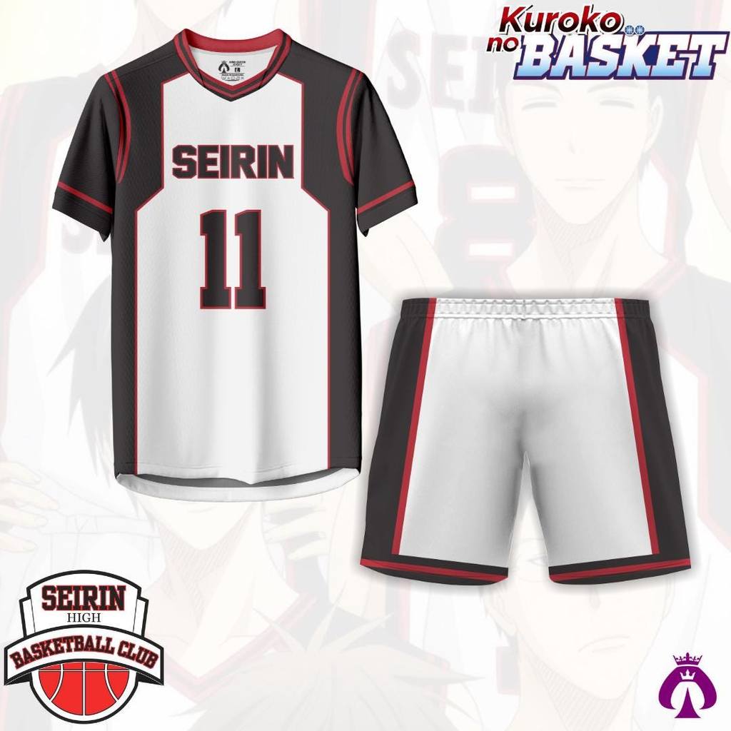 Áo bóng rổ Kuroko Seirin Tùy chỉnh Tên & Số / Jersey Seirin Tetsuya Kuroko / Kuroko Không có giỏ Cos