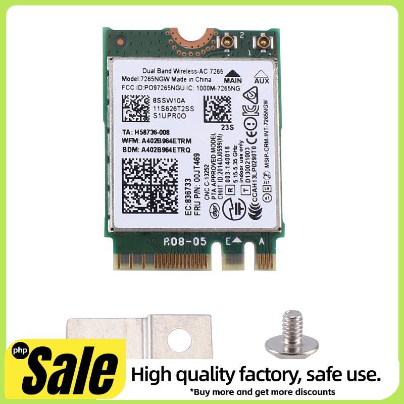 1 Cái AC7265 7265NGW Thẻ FRU00JT469 802.11AC NGFF BT4.0 Phụ tùng thay thế cho dòng E550 E455 E555