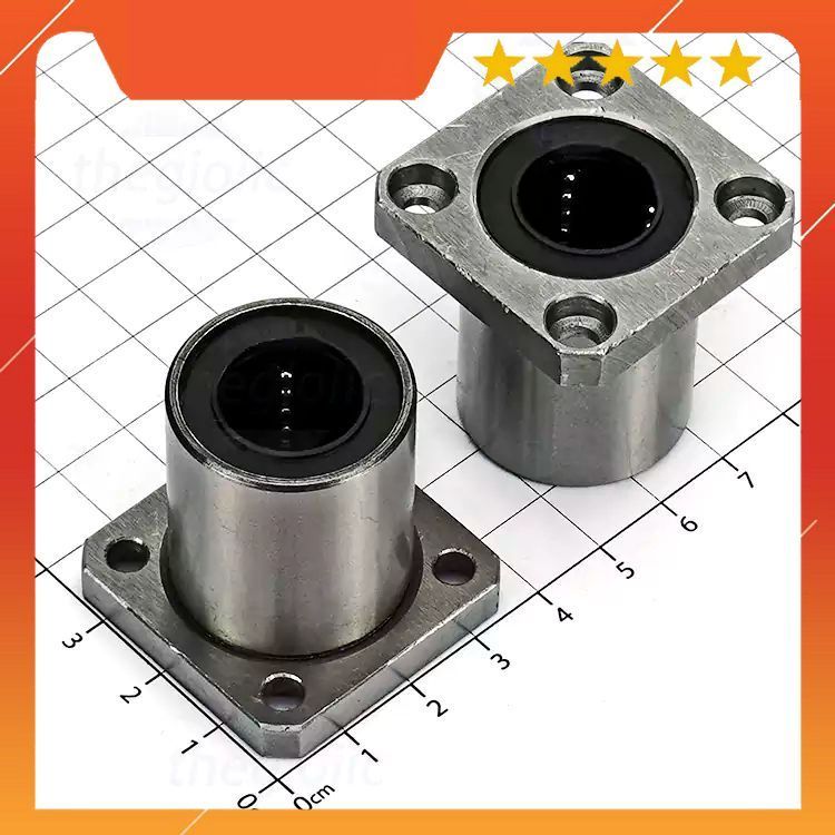 LMK16UU Bi Trượt, Con Trượt Mặt Bích Vuông Lỗ Trục 16mm, Đường Kính Ngoài 28mm, Dài 37mm IoT Maker 9