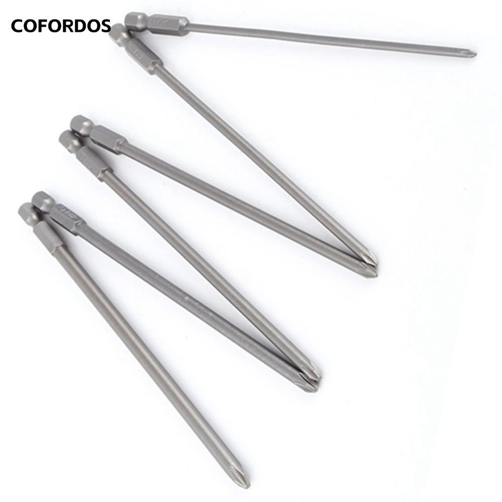 Bộ tuốc nơ vít COFORDOS 6 chiếc, Kích thước PH1 và PH2 1 / 4 inch Chuôi lục giác Đầu tuốc nơ vít, Th