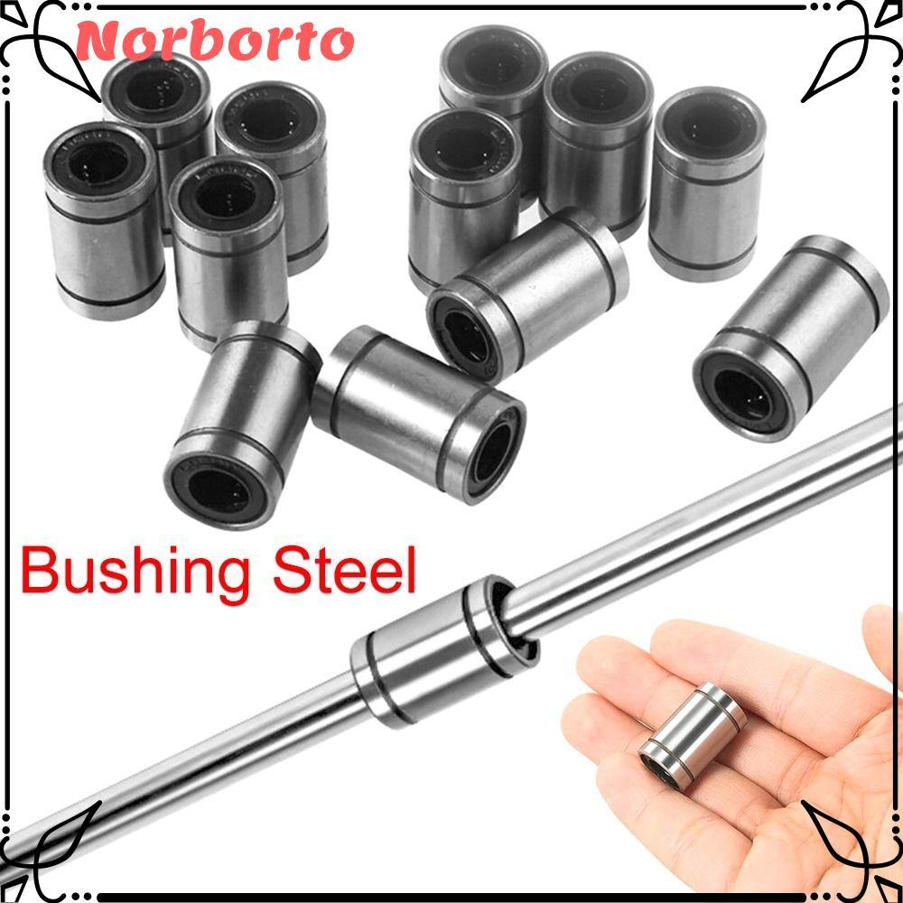 NORBORTO Bushing Thép Chrome cho máy in CNC Phần LM8UU LM10U LM12UU LM16UU
