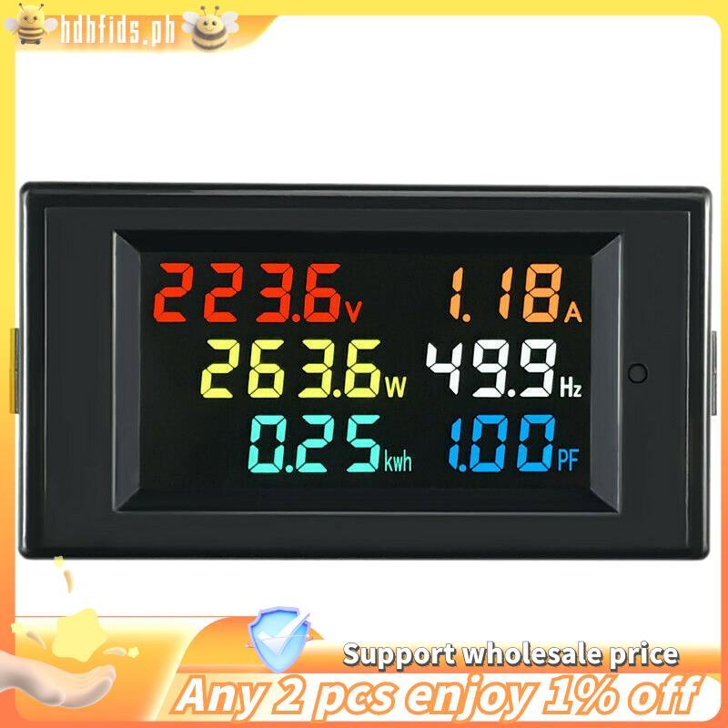 Màn hình AC -6 trong 1 D69-2058 Điện áp kỹ thuật số AC và hệ số tần số dòng điện Đồng hồ đo điện Màn