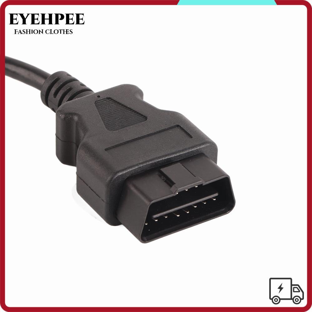 Cáp chuyển đổi EYEHPEE Obd2, Cáp chẩn đoán xe tải truyền dữ liệu đầy đủ màu xanh lá cây Obd2 sang J1