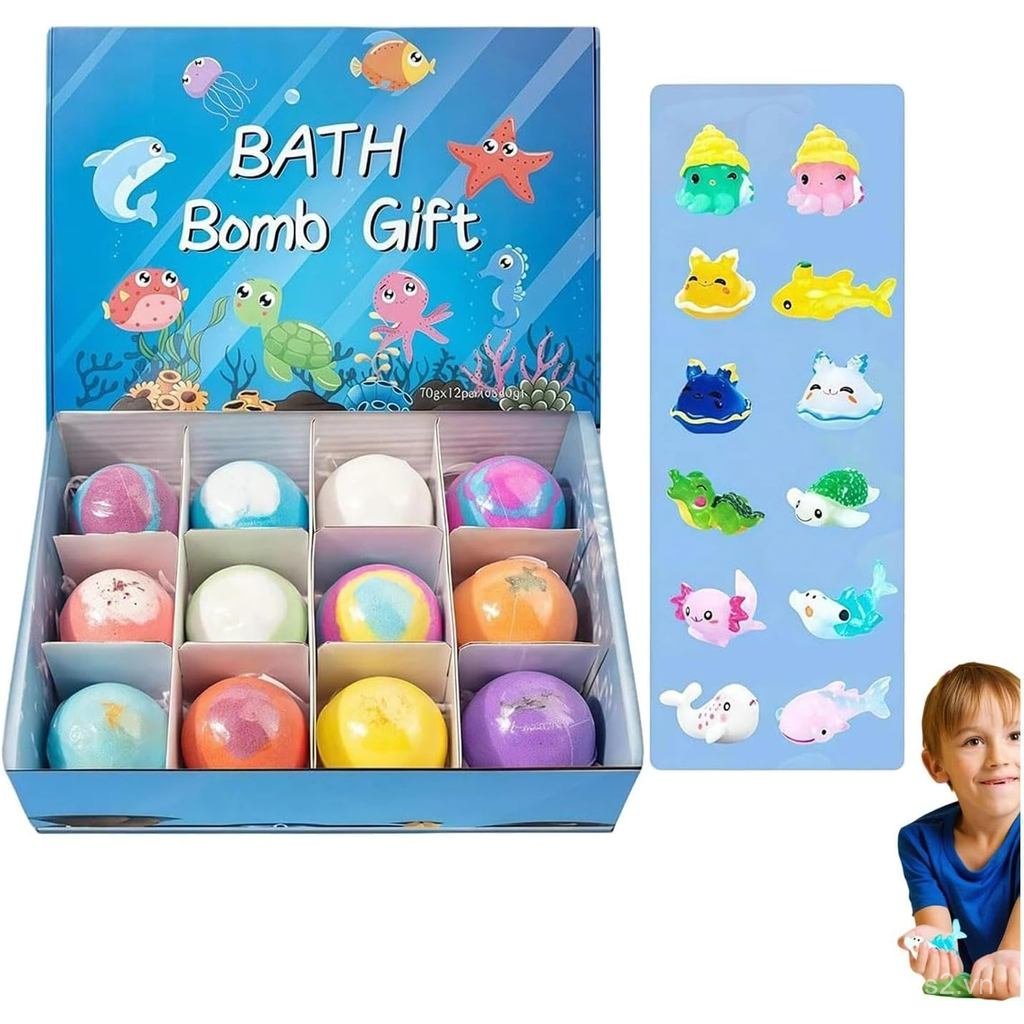 Bom tắm Fizzy cho trẻ em có đồ chơi, Quà tặng bom tắm, Bom tắm trẻ em, Quả bóng muối tắm cho trẻ em,