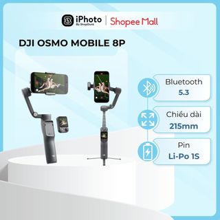 Gimbal Chống Rung Điện Thoại DJI Osmo Mobile 8P Điều Khiển Từ Xa Chuyên Nghiệp, Bảo Hành 12 Tháng