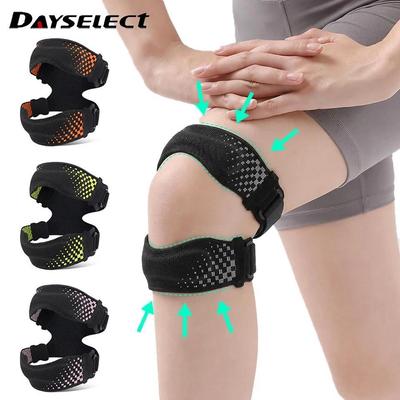 DAYSELECT 1 Cái Thể Thao Dual Patellar Band Nén Thể Dục Chạy Có Thể Điều Chỉnh Hỗ Trợ Đầu Gối