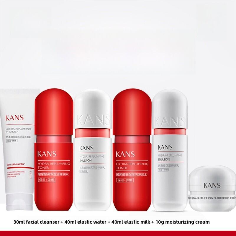 Kans Red Capsule Hydrating Dưỡng Ẩm Làm Sáng Bộ Du Lịch Mẫu Nhỏ Kem Du Lịch Hộp Chăm Sóc Da Sản Phẩm