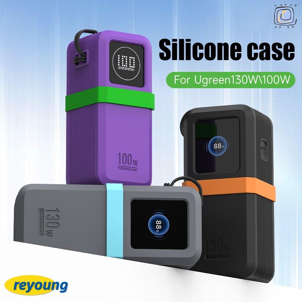 REYOUNG Bảo vệ, Silicon mềm chống sốc, Mang theo chống bụi di động cho UGREEN Nexode Power Bank 2000