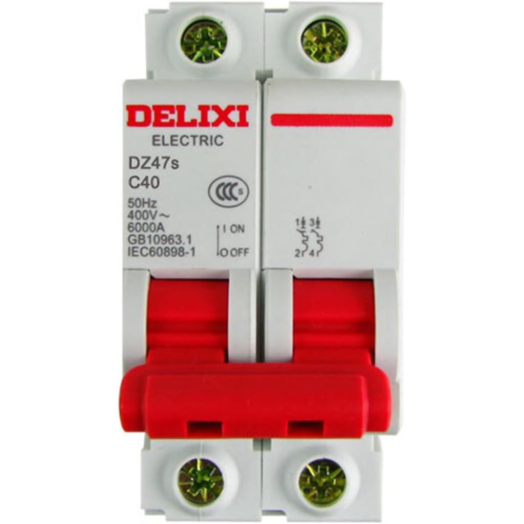 Bộ ngắt mạch dòng điện DZ47s-2P / 40A có dòng điện quá dòng, Bảo vệ rò rỉ, Bộ ngắt mạch không khí