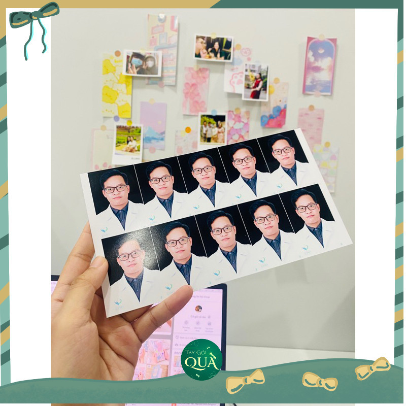 In ẢNH THẺ 3x4, 4x6, 2x3, visa, tất cả cỡ ảnh - Có Thay Phông nền