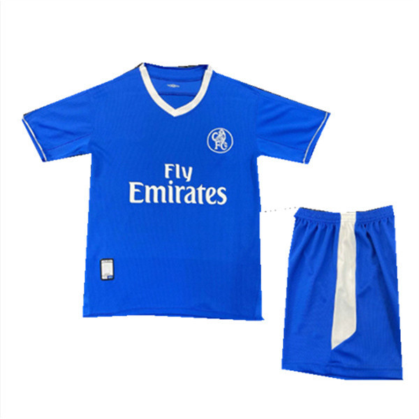Bộ Trẻ Em 2003 05 Chelsea Retro Jersey Nhà Áo Thể Thao Trẻ Em 16-28