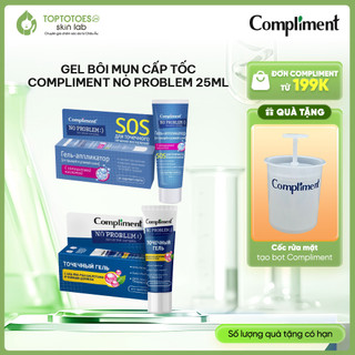   HÀNG NHẬP KHẨU  Gel bôi mụn Compliment No Problem giảm sưng tiêu viêm gom khô cồi mụn 25ml 