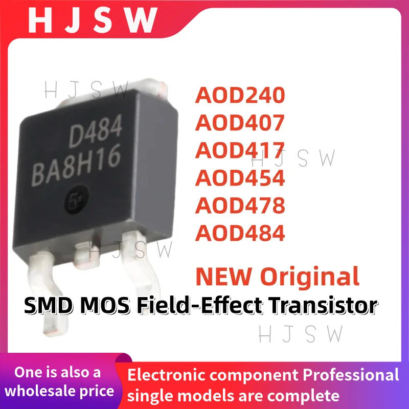 5 chiếc AOD240 AOD407 AOD417 AOD454 AOD478 AOD484 D240 D407 D417 D454 D478 D484 TO252 MOS Bộ chuyển 
