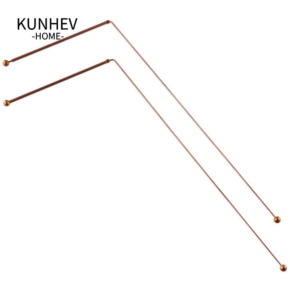 KUNHEV 2 Thanh Dowsing, Đồng Nguyên Chất 99,9% Đồng Ma Thiết Bị, Treasure Ghost hunters Ghost