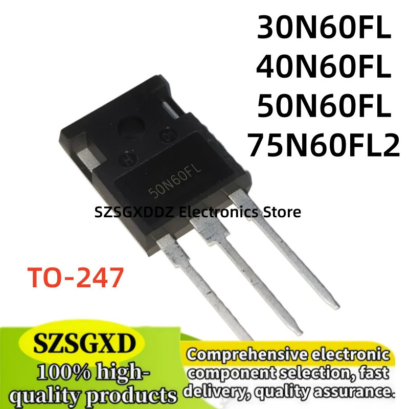 5 Chiếc 30N60FL 40N60FL 50N60FL 75N60FL2 NGTB30N60FLWG NGTB40N60FLWG NGTB50N60FLWG NGTB75N60L2WG TO-